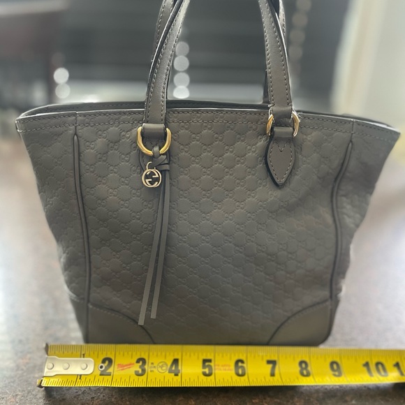 Gucci Gray Microguccissima Bag with Crossbody Strap - Picture 6 of 16